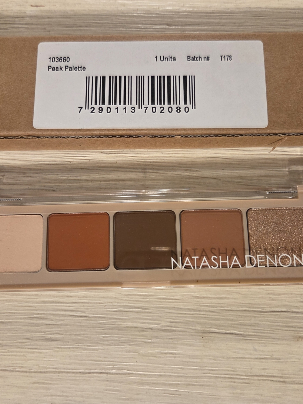 Natasha Denona Peak Eyeshadow Palette - 5 Pan Nude & Terracotta Warm Tones (NIB)